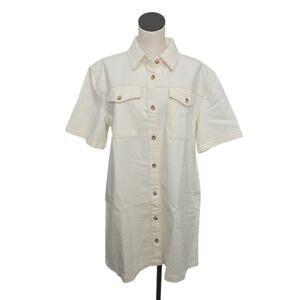 Madewell Button-Front Denim Dress